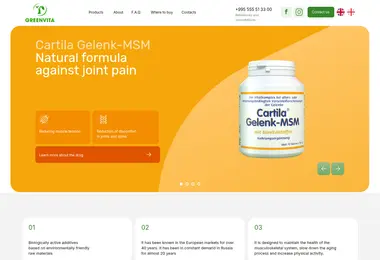 Screenshot of greenvita.ge
