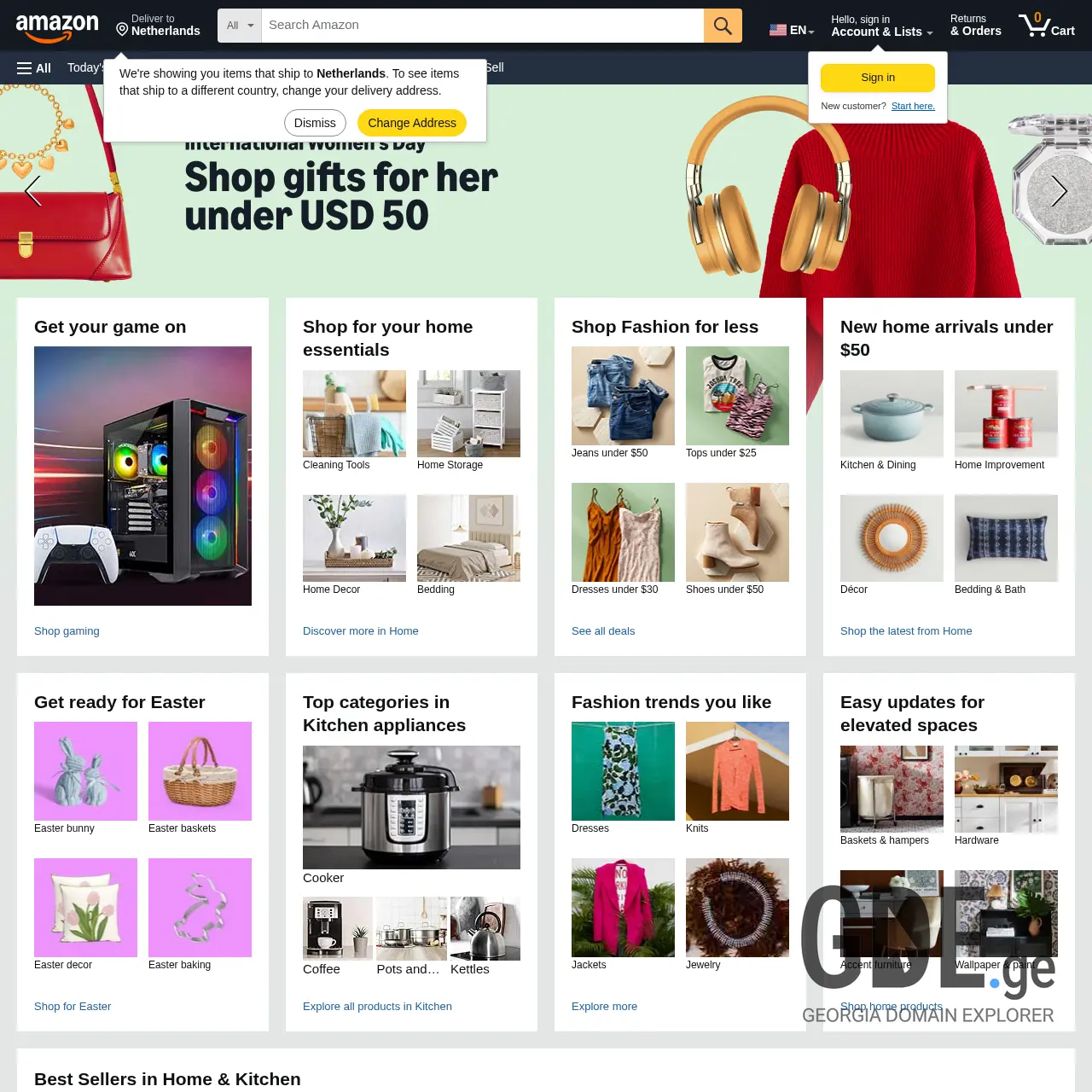 Screenshot of the site greenzone.ge at 2026-02-27
