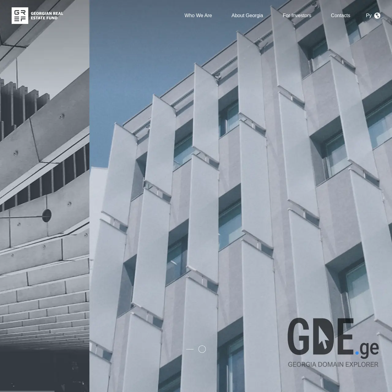 Screenshot of the site gref.ge at 2025-12-10