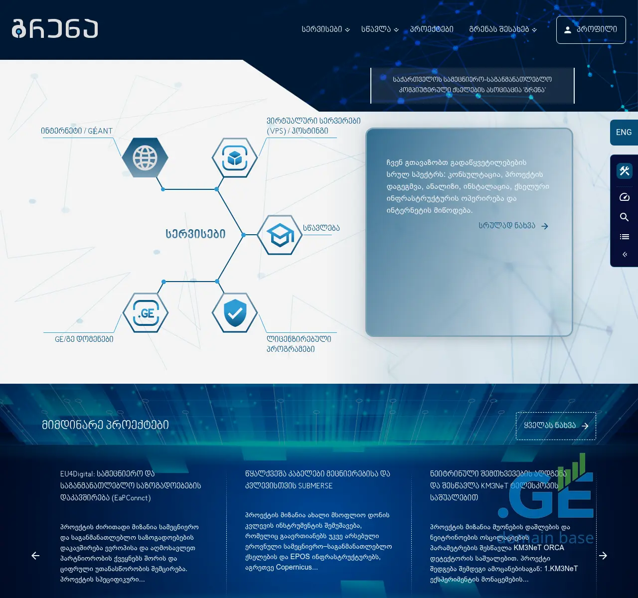 Screenshot of the site grena.ge at 2025-11-22