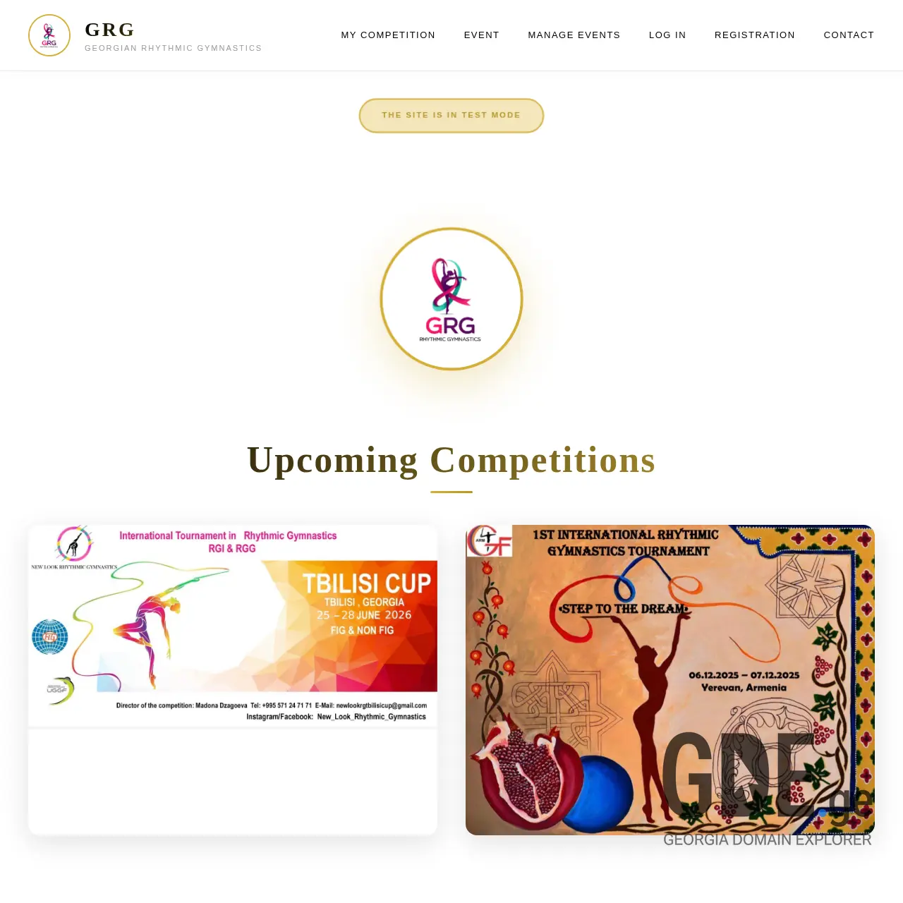 Screenshot of the site grg.ge at 2025-12-10