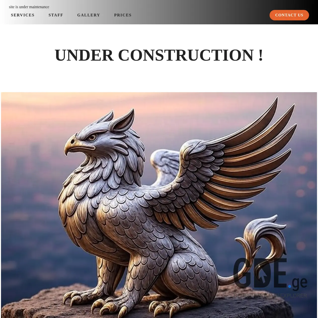 Screenshot of the site grif.ge at 2025-12-10