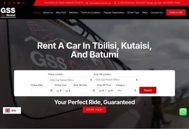 Screenshot of gsscarrental.ge