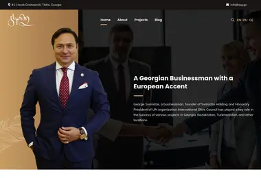 Screenshot of gsvanidze.ge