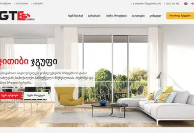 Screenshot of gtbgroup.ge