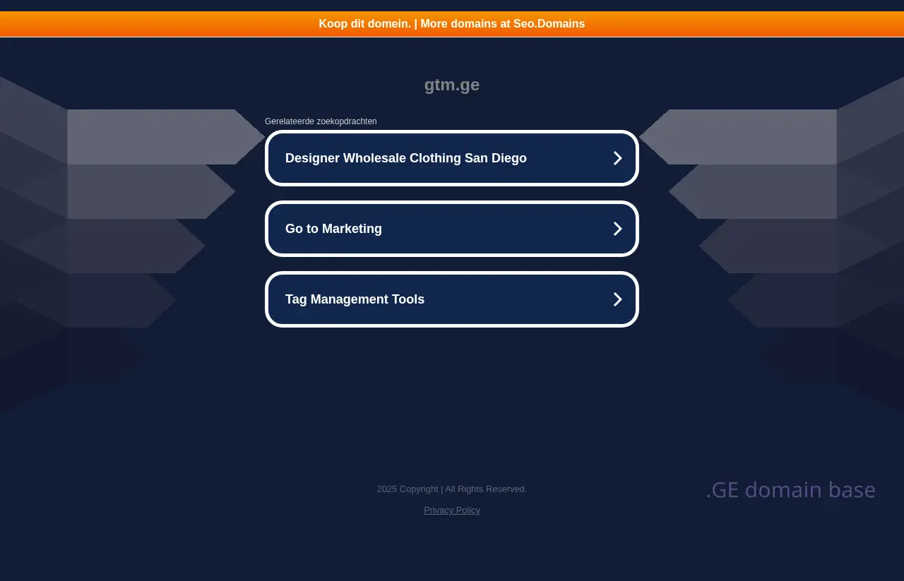 Screenshot of the site gtm.ge