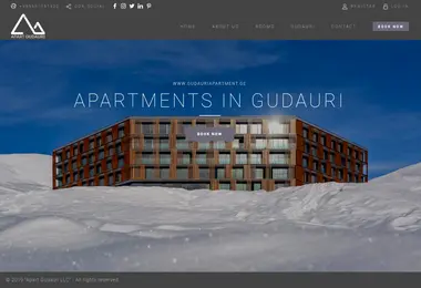 Screenshot of gudauriapartment.ge