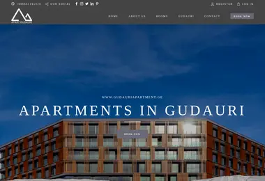 Screenshot of gudauriapartment.ge