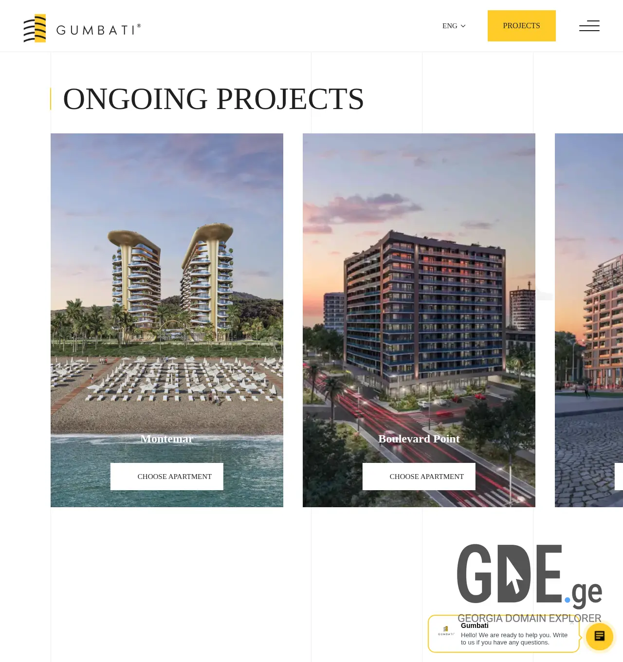Screenshot of the site gumbati.ge at 2025-12-02
