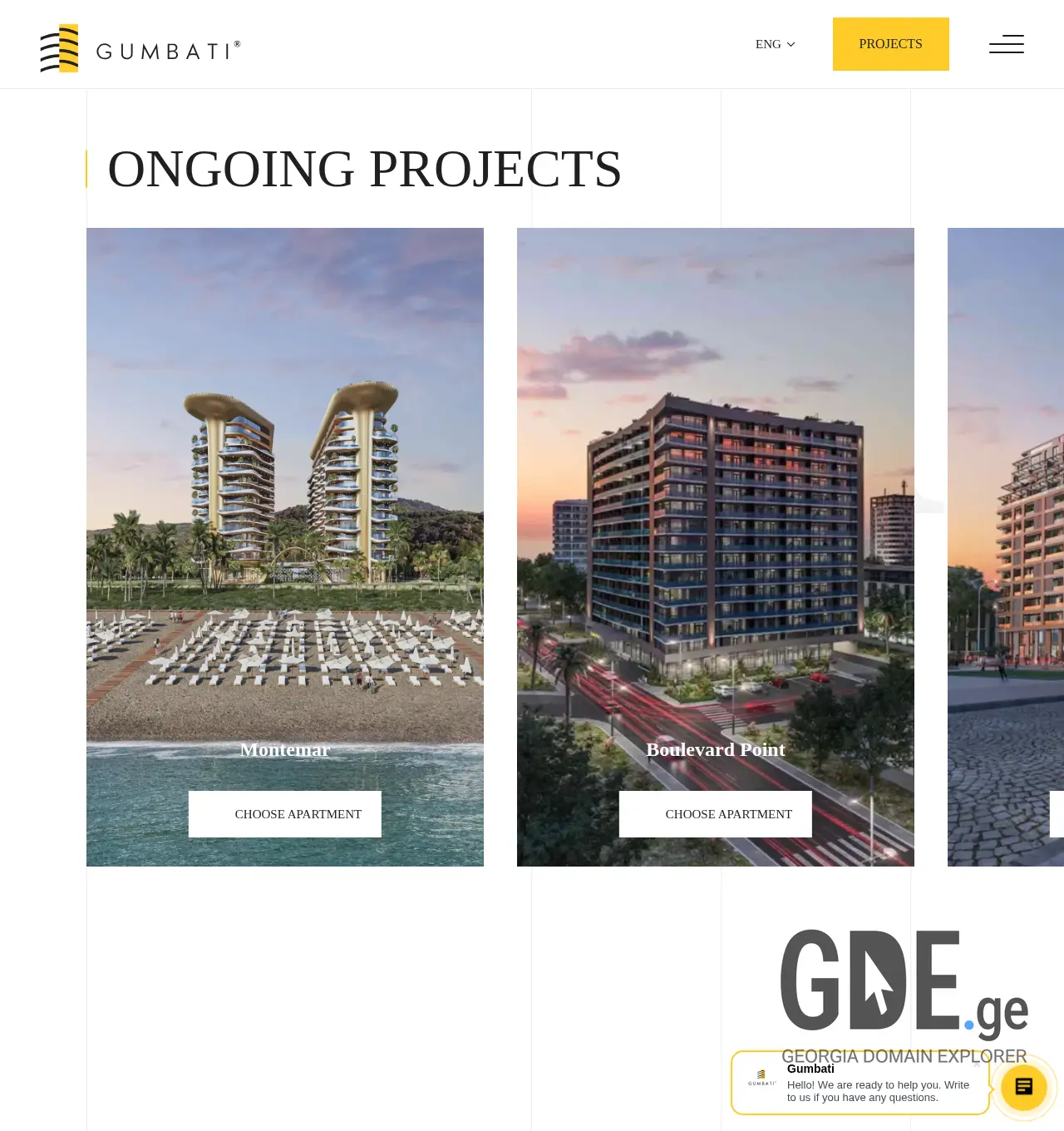 Screenshot of the site gumbatigroup.ge at 2025-12-02