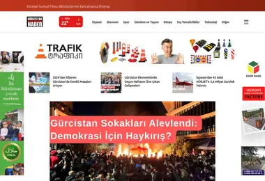 Screenshot of gurcistanhaber.ge