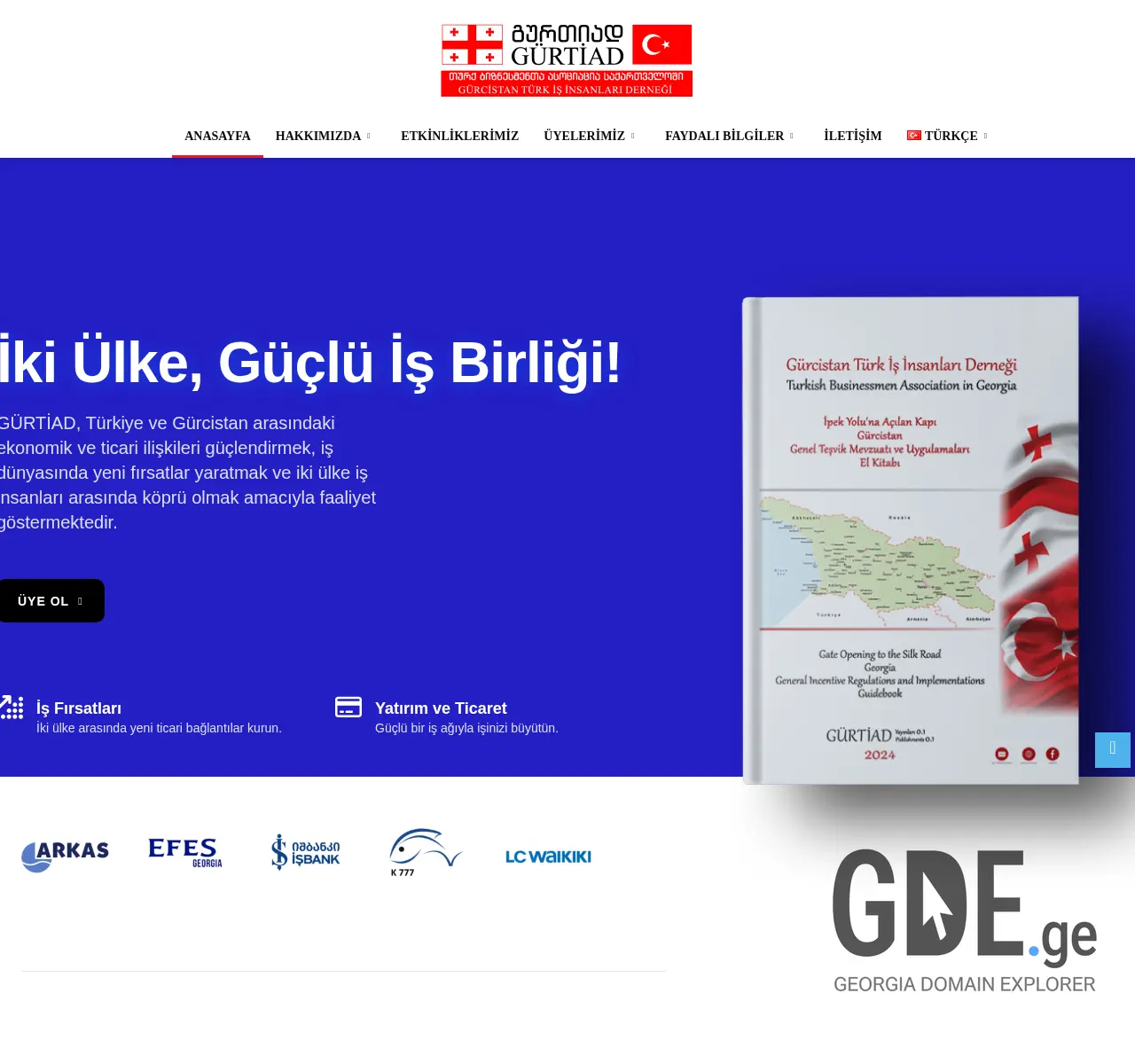 Screenshot of the site gurtiad.ge at 2025-11-26