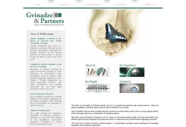 Screenshot of gvinadzeandpartners.ge