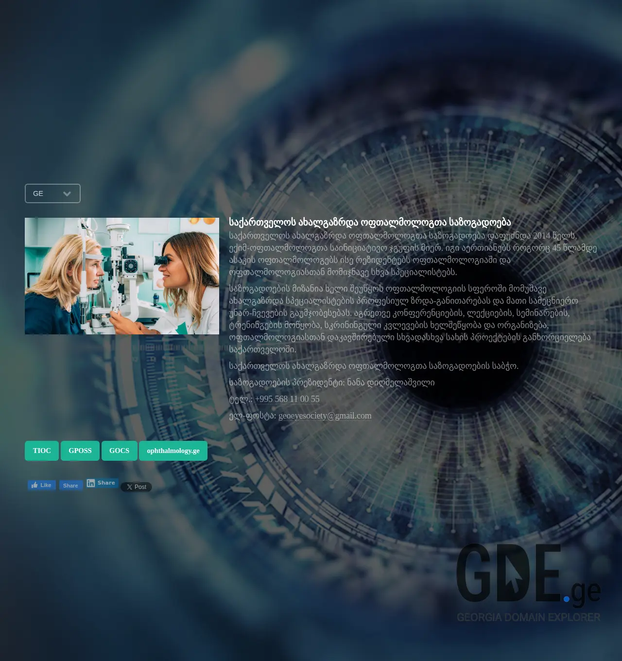 Screenshot of the site gyos.ge at 2025-11-30