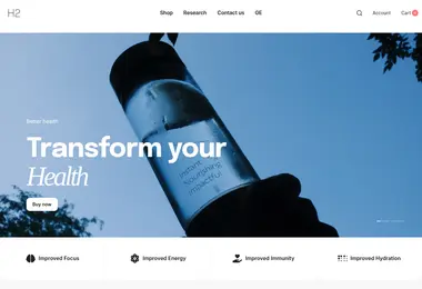 Screenshot of h2water.ge