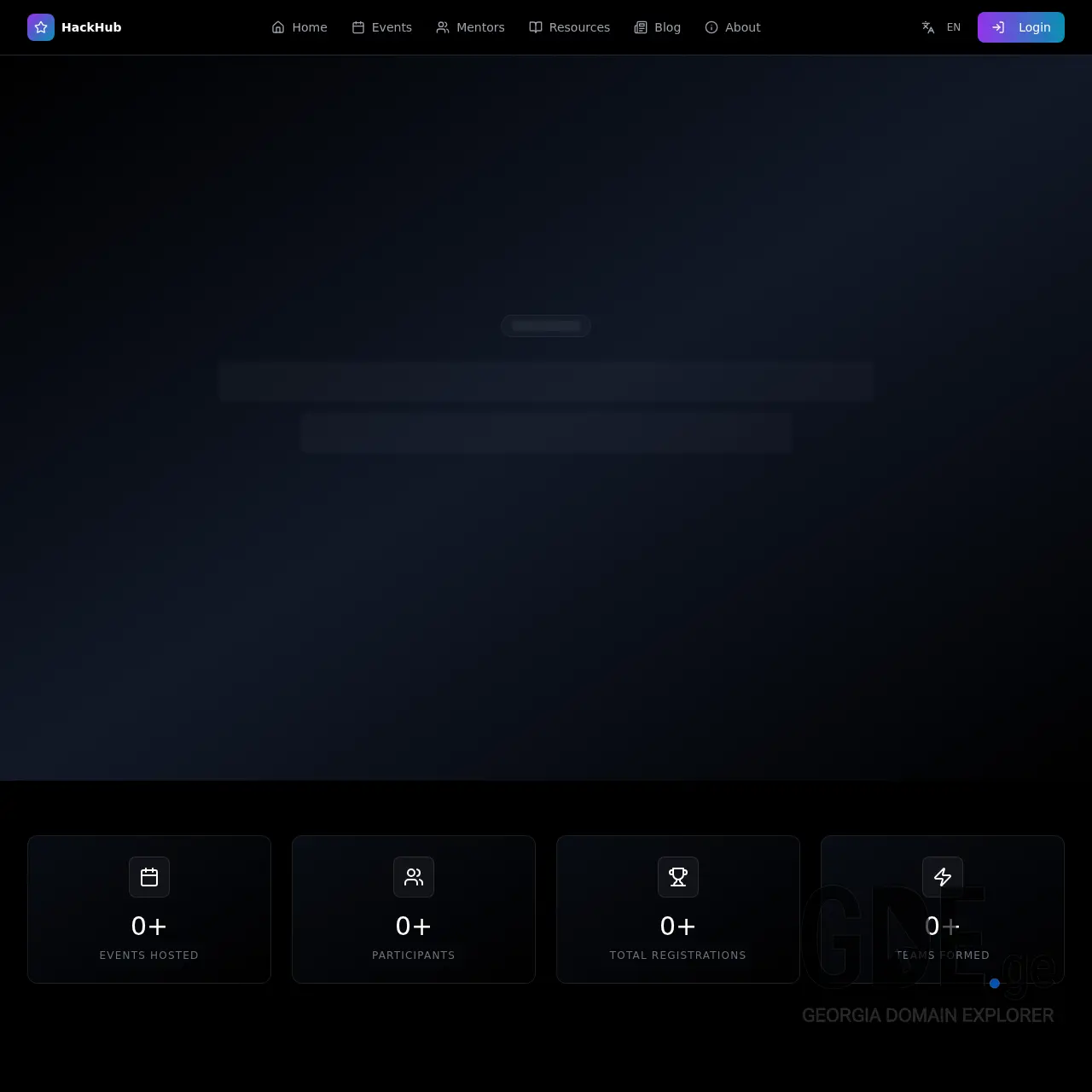 Screenshot of the site hackathon.ge at 2025-12-15