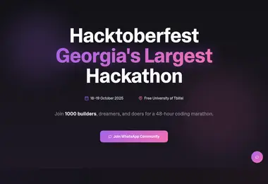 Screenshot of hacktoberfest.ge