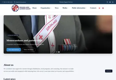 Screenshot of hadron.ge