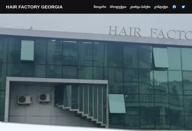 Screenshot of hairfactory.ge