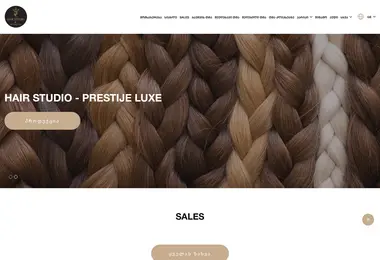 Скриншот hairstudio.ge