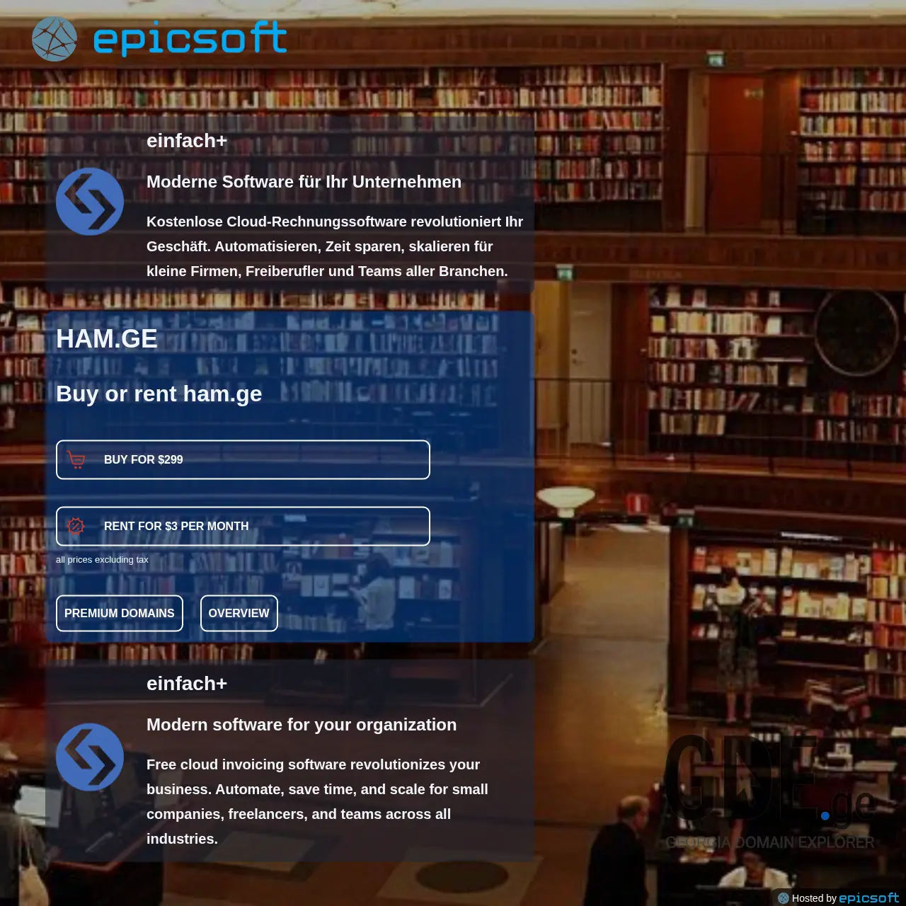 Screenshot of the site ham.ge at 2025-12-09