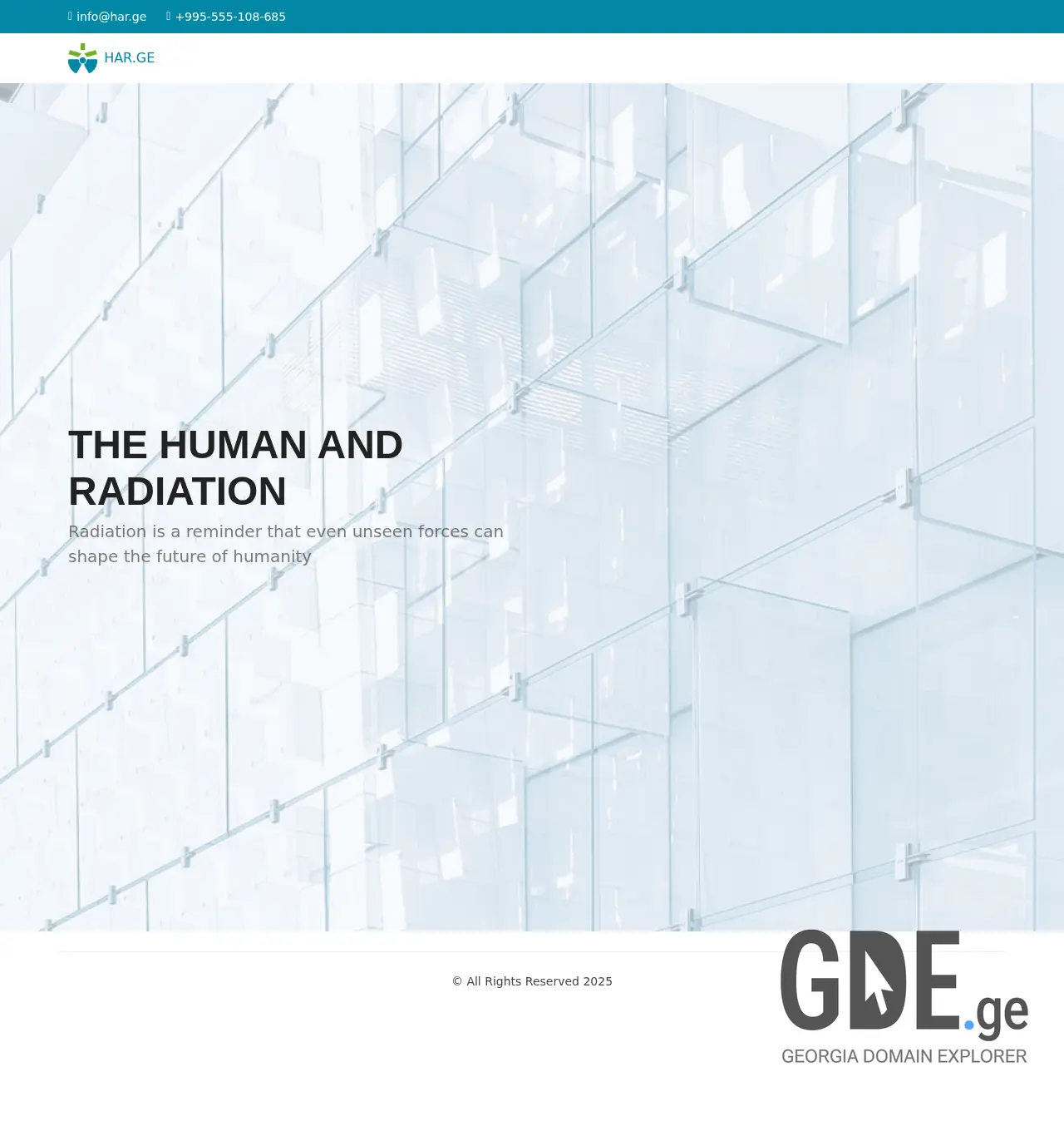 Screenshot of the site har.ge at 2025-11-30