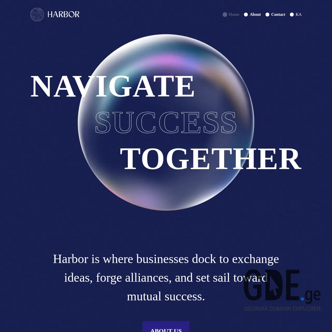 Screenshot of the site harbor.ge at 2025-12-10