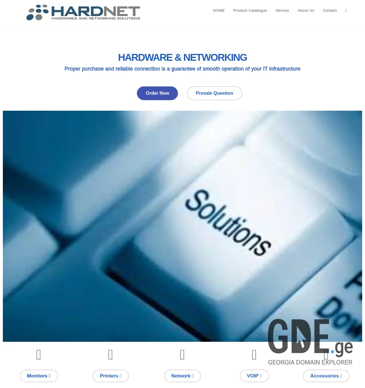 Screenshot of the site hardnet.ge at 2025-12-02