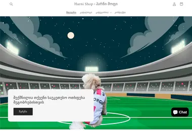 Screenshot of harnishop.ge