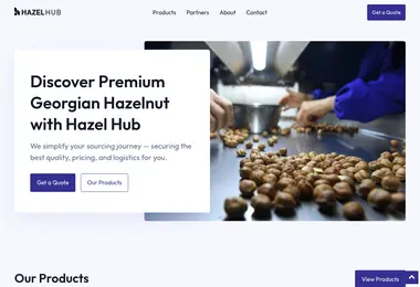 hazelhub.ge-ის ეკრანის სურათი