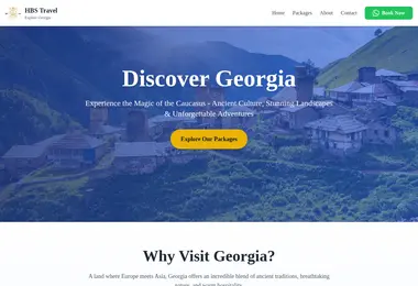 Screenshot of hbstravel.ge