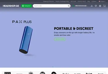 Screenshot of headshop.ge