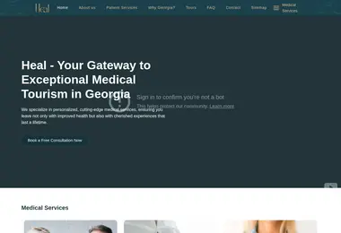 Screenshot of heal.ge