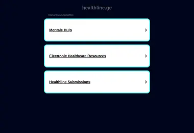 Screenshot of healthline.ge
