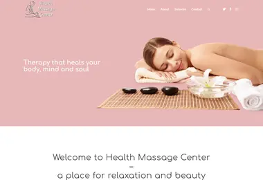 Screenshot of healthmassagecenter.ge