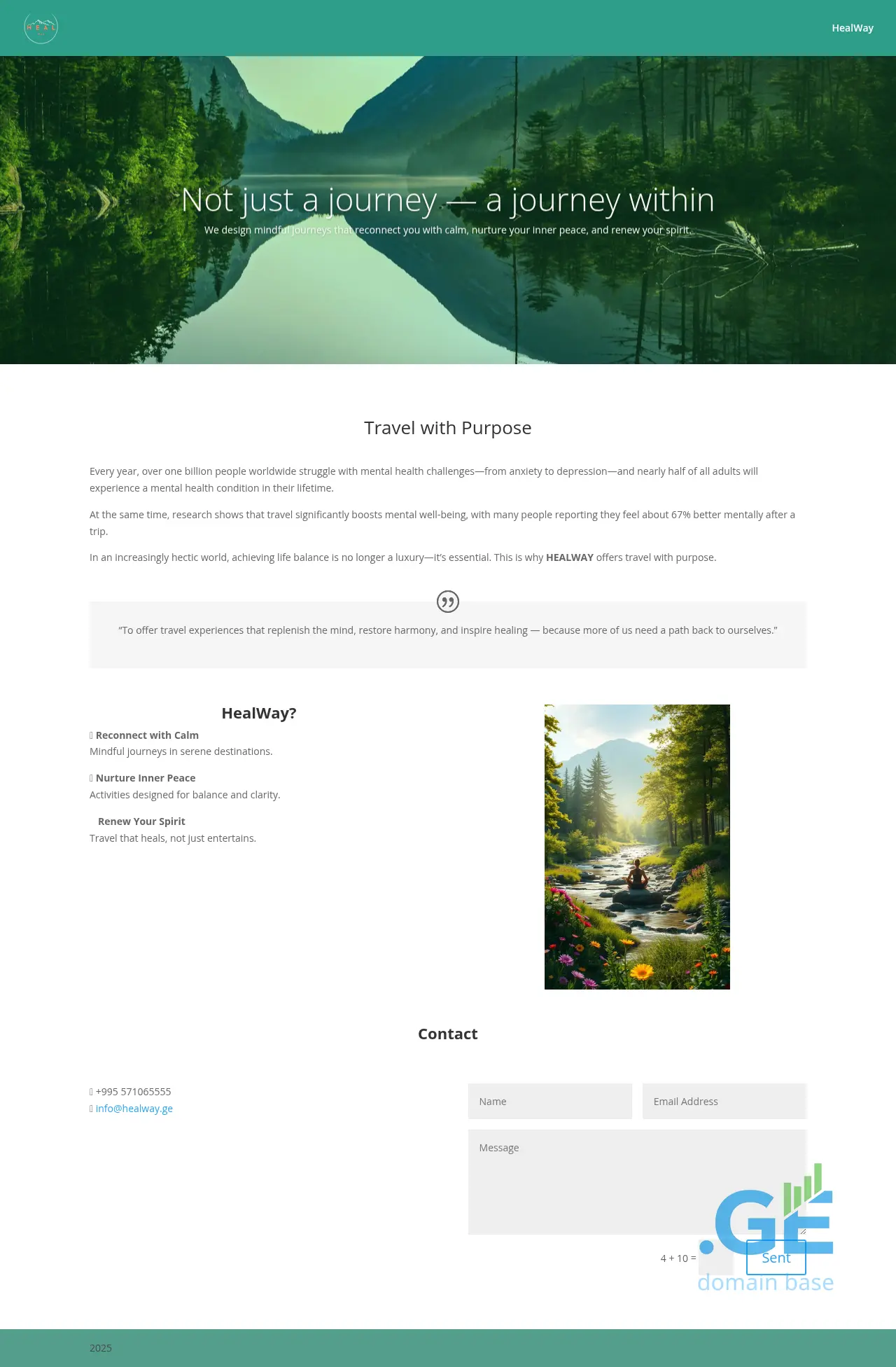 Screenshot of the site healway.ge