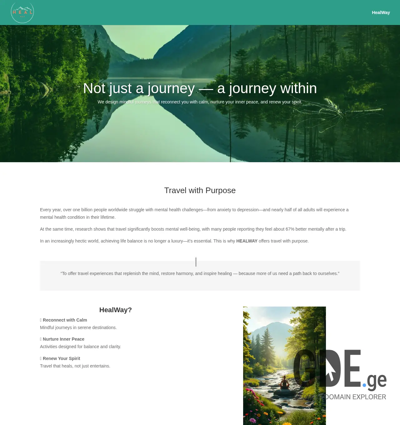 Screenshot of the site healway.ge at 2025-12-06