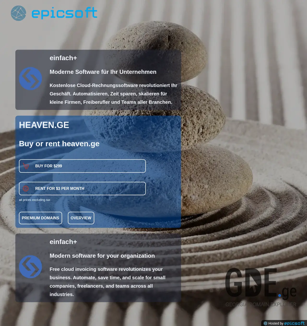 Screenshot of the site heaven.ge at 2025-11-30