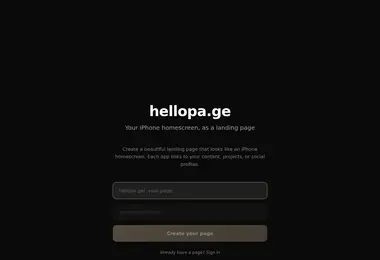 Screenshot of hellopa.ge