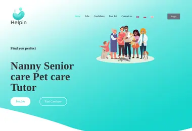 Screenshot of helpin.ge