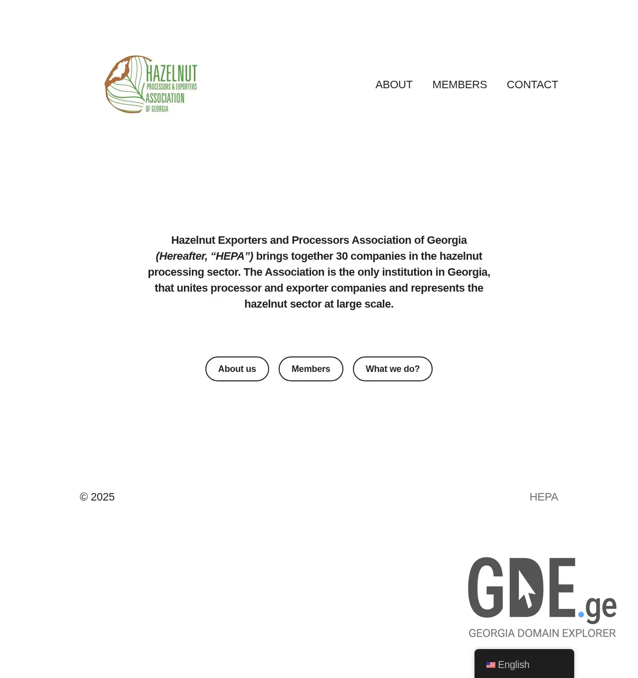 Screenshot of the site hepa.ge at 2025-11-29