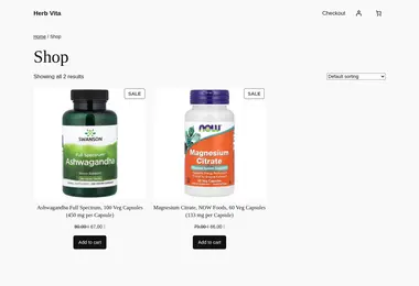 Screenshot of herbvita.ge