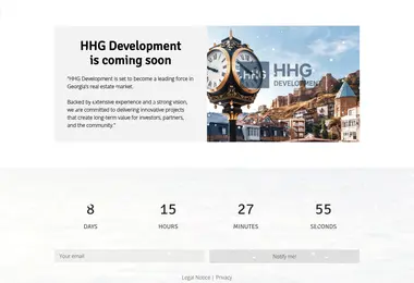 Screenshot of hhgdevelopment.ge