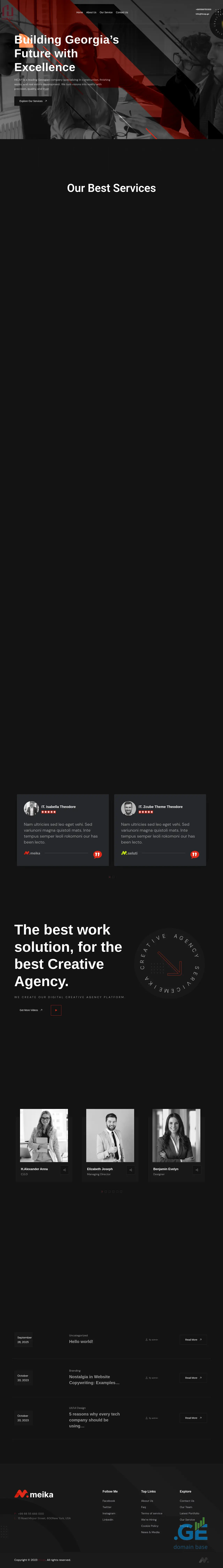 Screenshot of the site hicap.ge