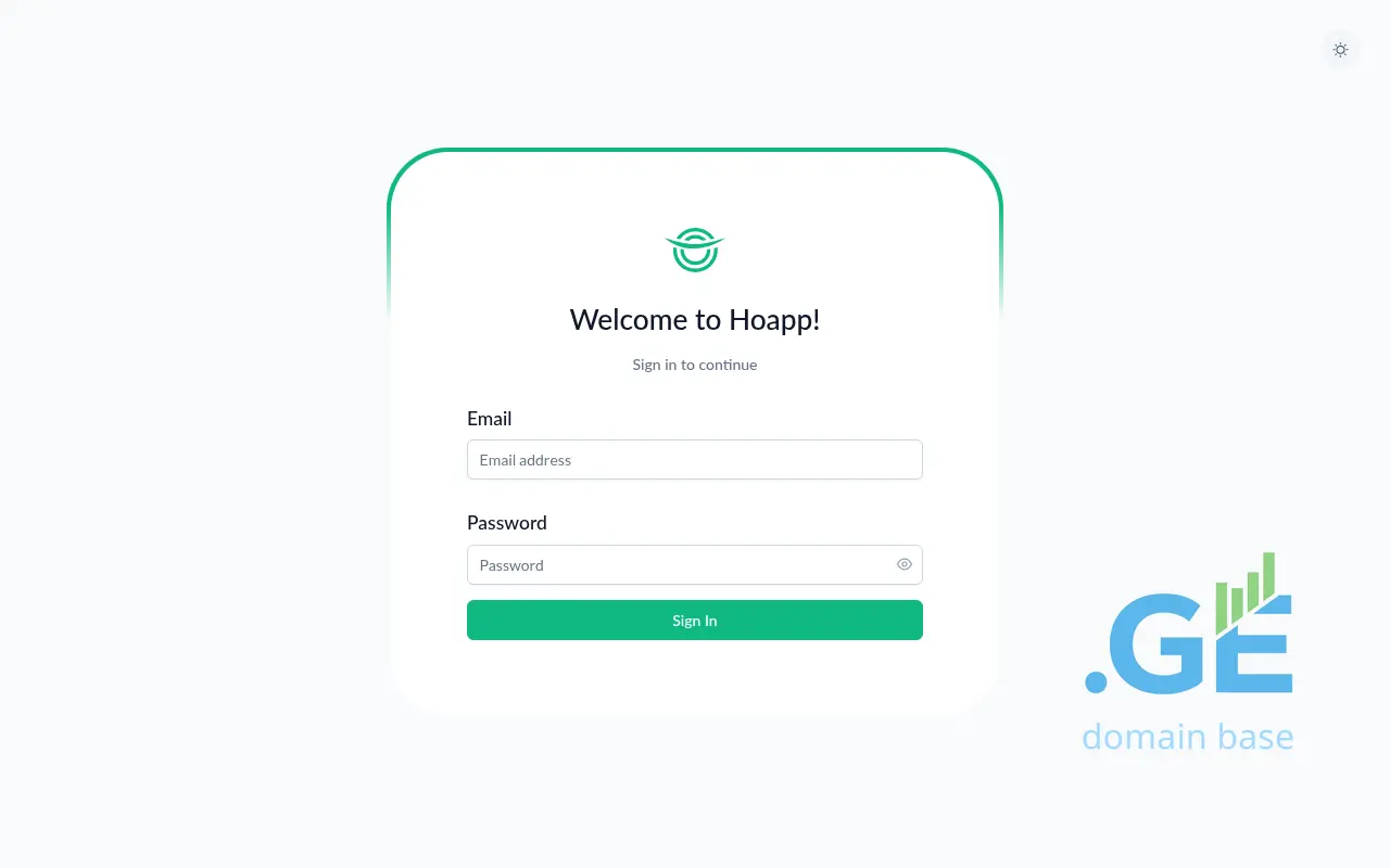 Screenshot of the site hoapp.ge