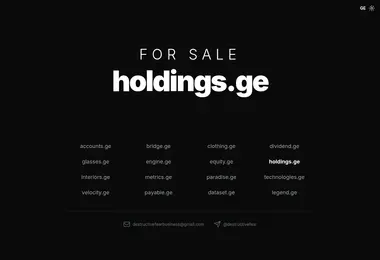 Screenshot of holdings.ge