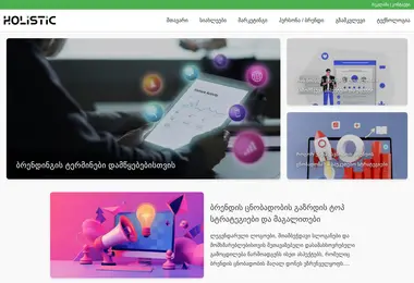 Скриншот holistic.ge