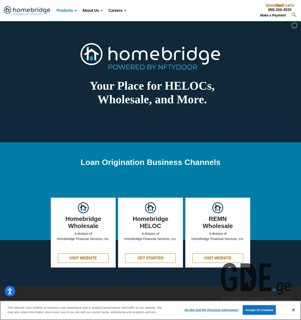 Screenshot of the site homebrid.ge at 2025-12-02