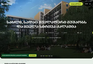 homer.ge-ის ეკრანის სურათი