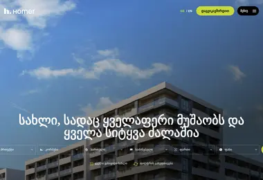 Screenshot of homer.ge